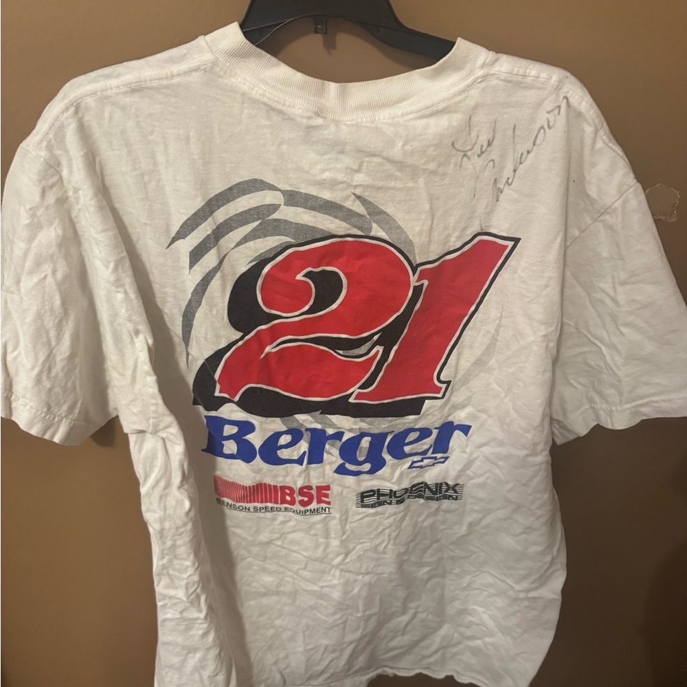 Signed Alex Anderson White Racing Graphic Tee - Picture 3 of 4